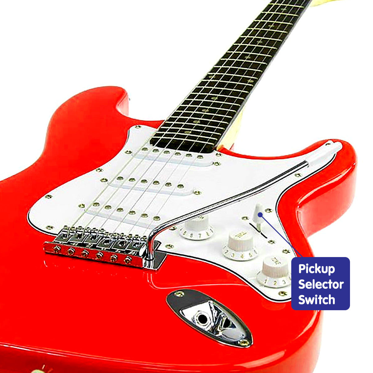 Karrera 39in Electric Guitar - Red